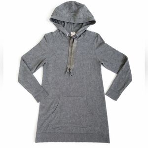 Cashmere Blend Zenergy Luxe Grey Sweater bedazzled ties sz S